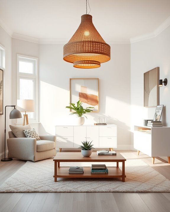 eclectic lighting for ambiance