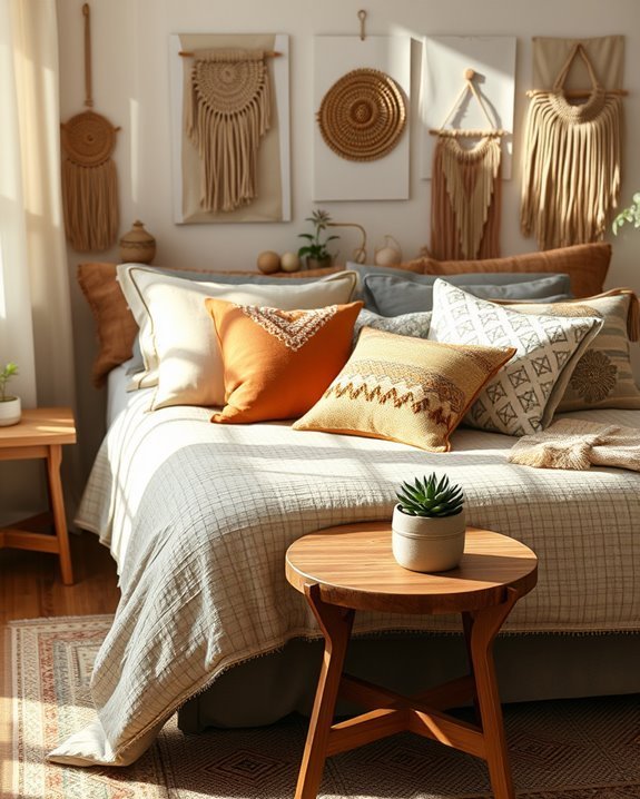eclectic pillow layering techniques
