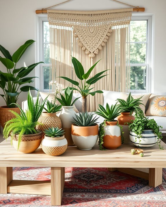 eclectic plant display ideas