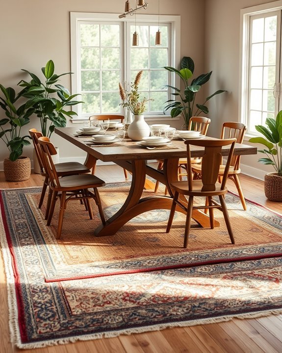 eclectic rug layering techniques