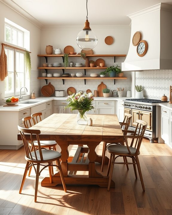 eclectic vintage modern kitchen blend