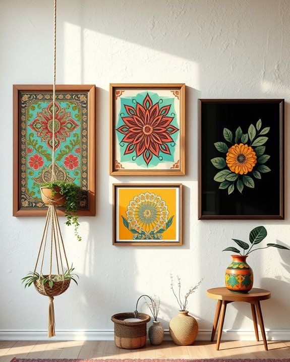 eclectic vintage poster curation