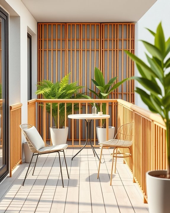eco friendly bamboo balcony railings