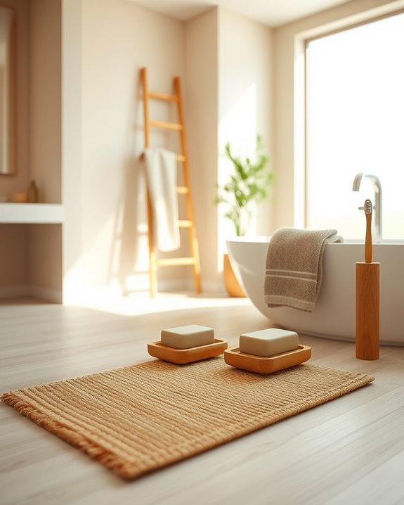 eco friendly bamboo bathroom accessories