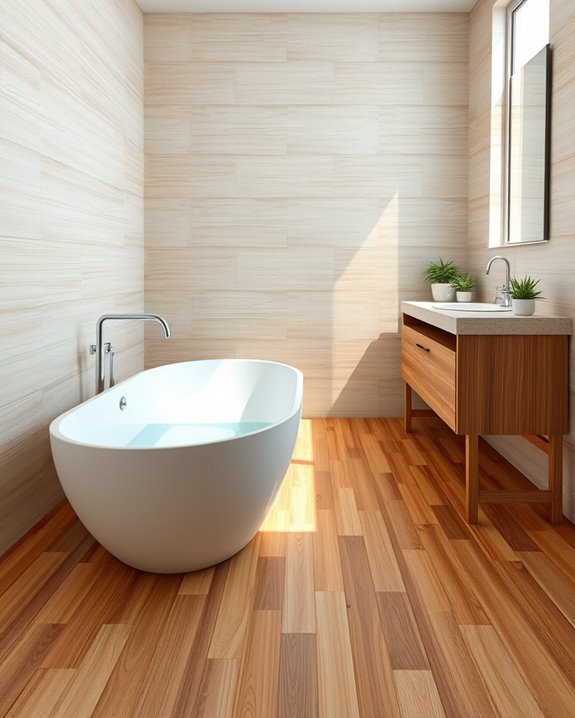 eco friendly bamboo bathroom flooring