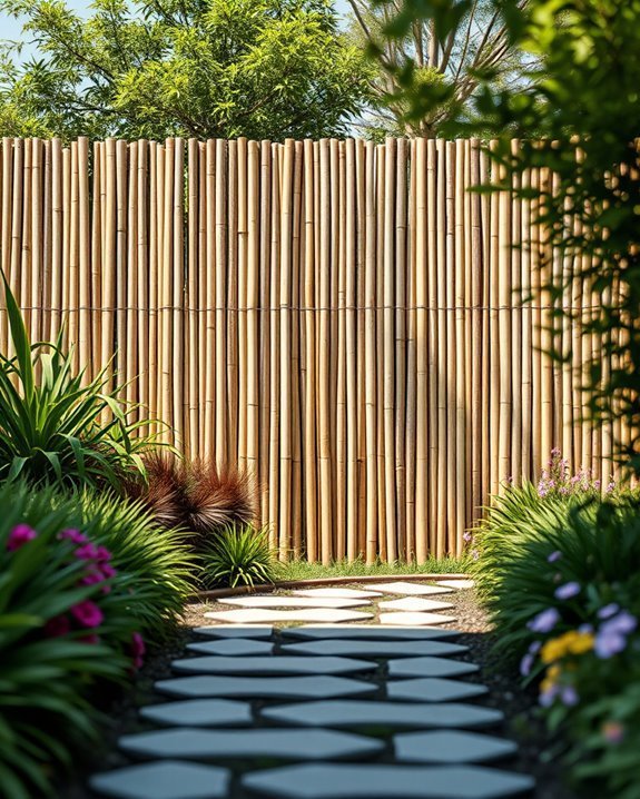 eco friendly bamboo privacy fence
