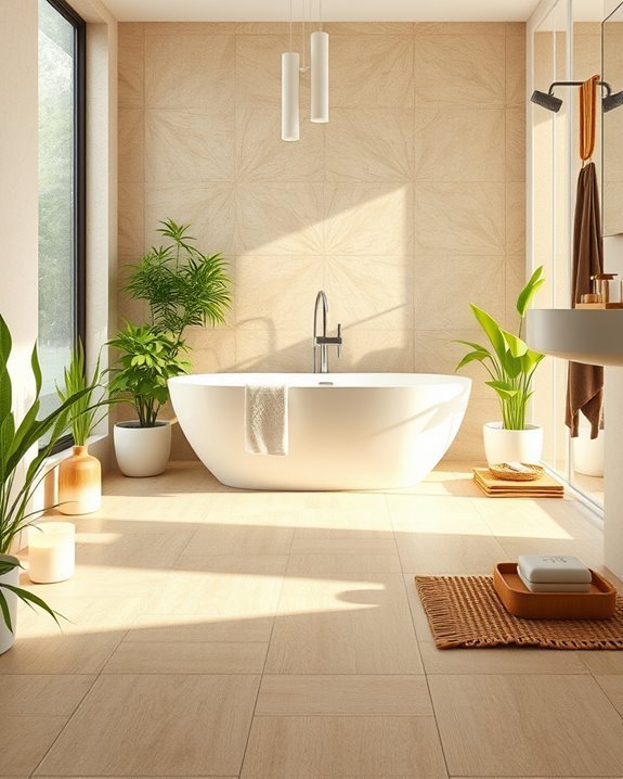 eco friendly bathroom flooring options