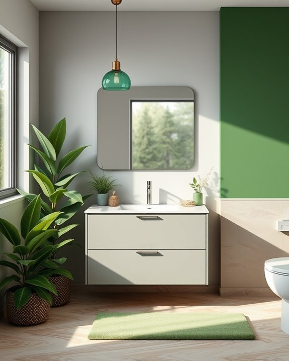 eco friendly bathroom lighting