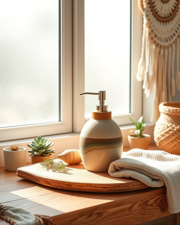 eco friendly bohemian soap dispensers