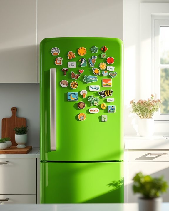 eco friendly fridge magnet art