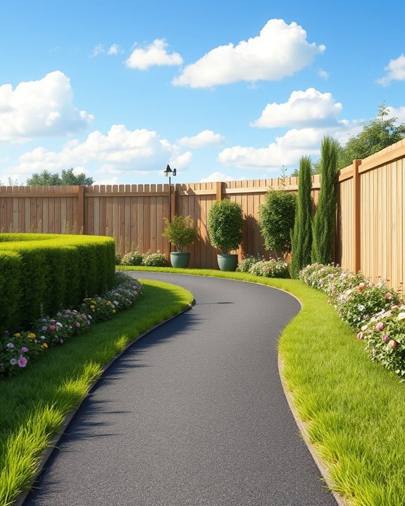 eco friendly garden running track