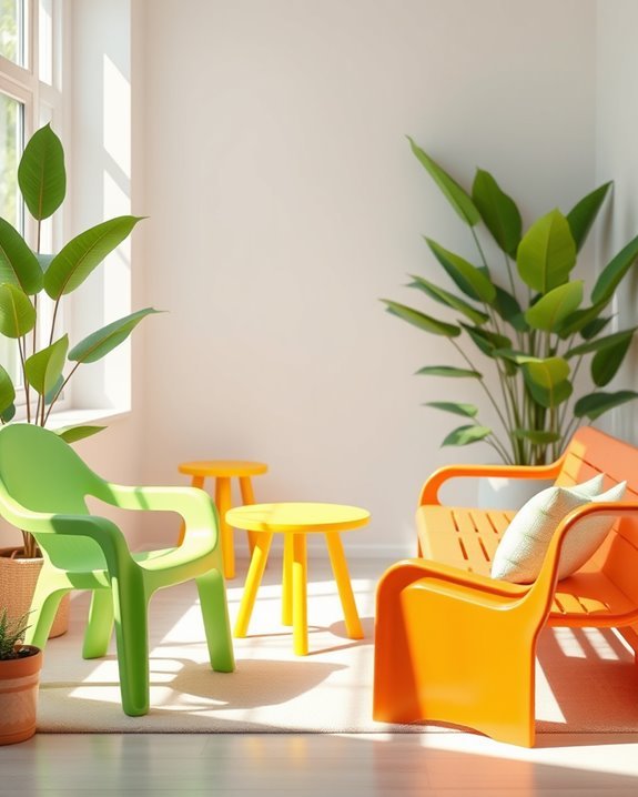 eco friendly painted plastic