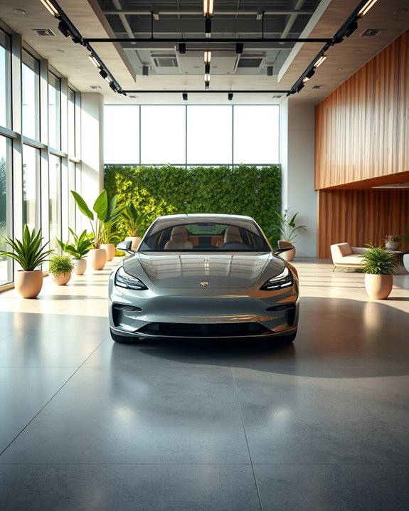 eco friendly showroom design materials