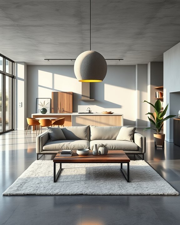 edgy concrete light fixtures