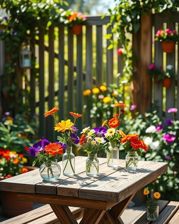 edible flower coffee decorations