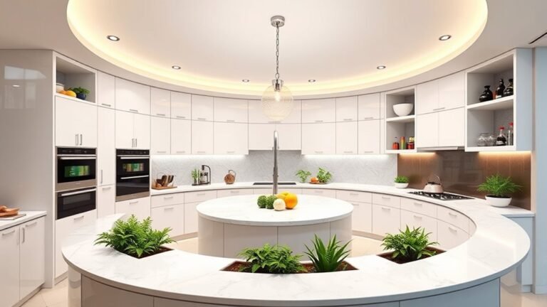 efficient circular kitchen design