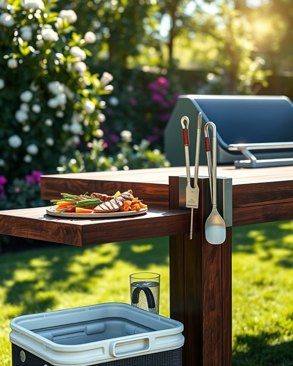 efficient grilling tool organization