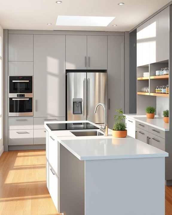 efficient kitchen work triangle