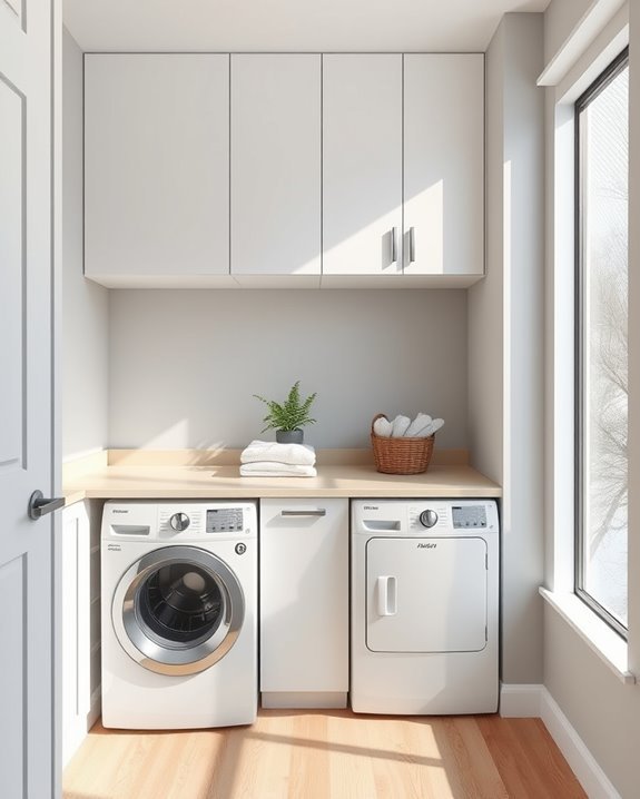 efficient overhead cabinet storage