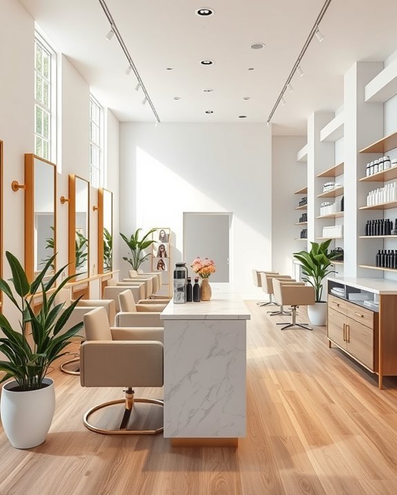 efficient salon space design