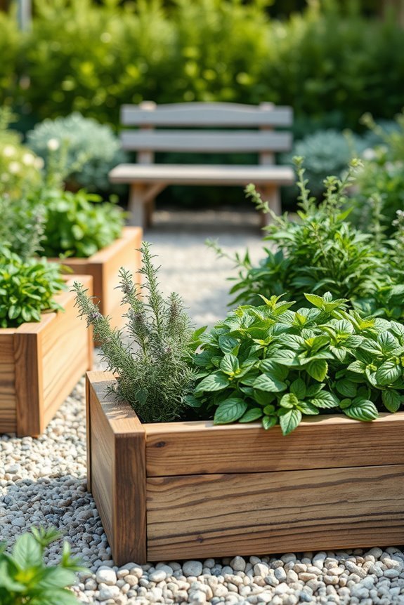 effortless simulated herb garden