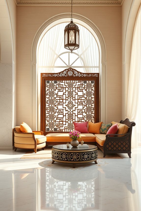 elegant arabian inspired screens