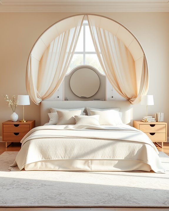 elegant arch shaped canopies