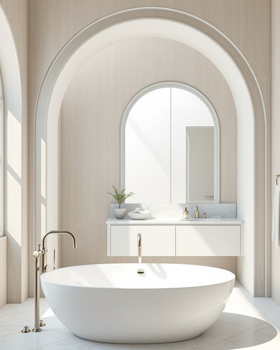 elegant arched wall panels