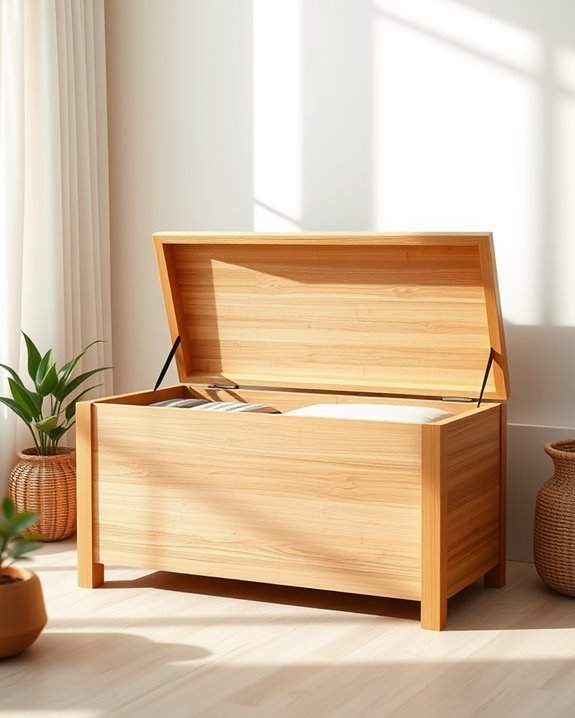 elegant bamboo storage solution