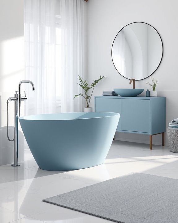 elegant bathroom fixture transformation