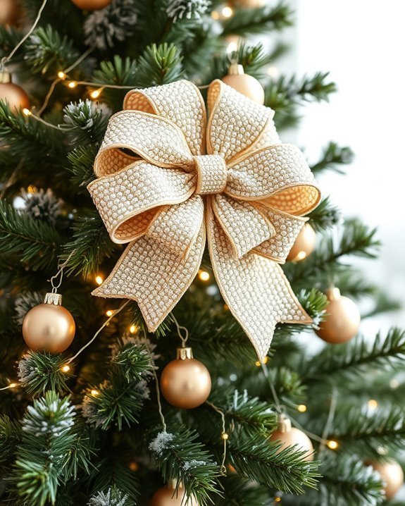 elegant beaded bow decoration