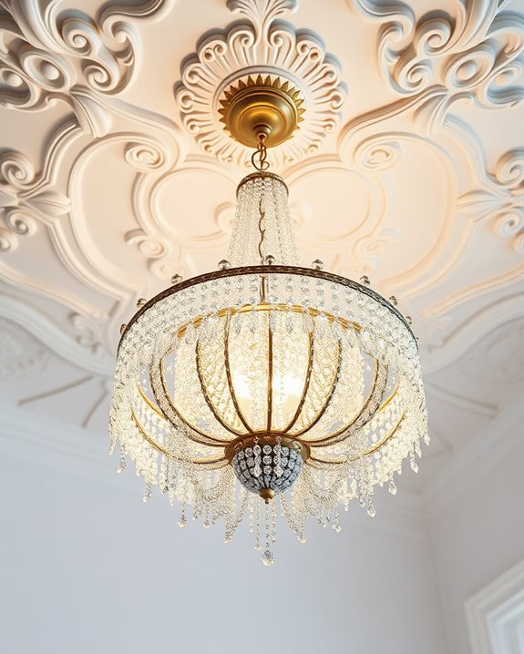 elegant beaded chandelier decor