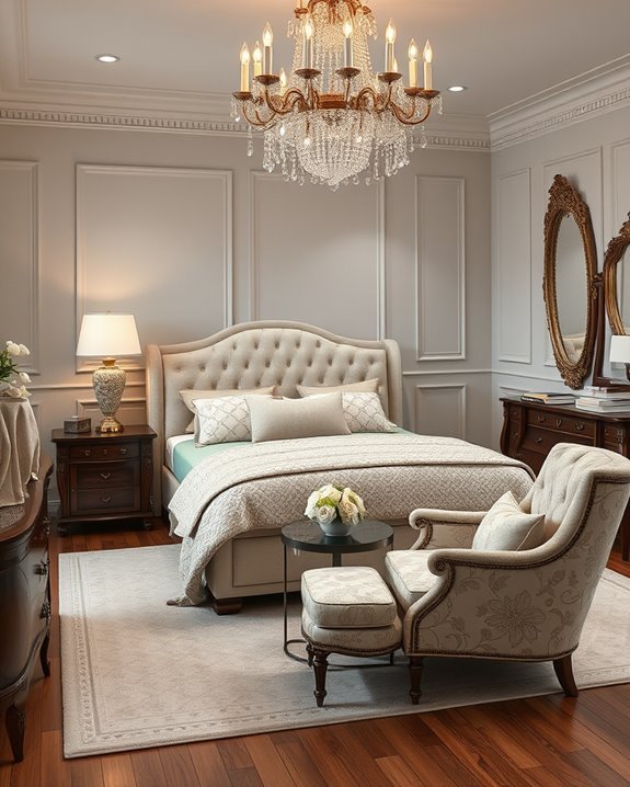 elegant bedroom decorative accessories