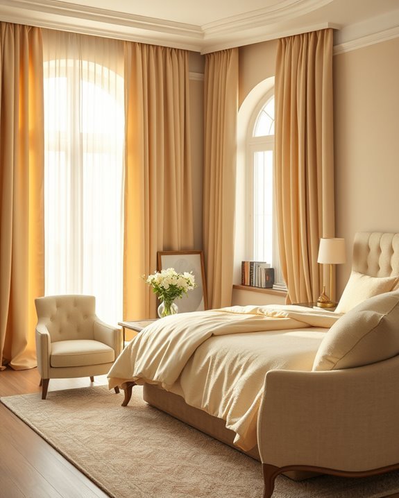 elegant beige curtain options