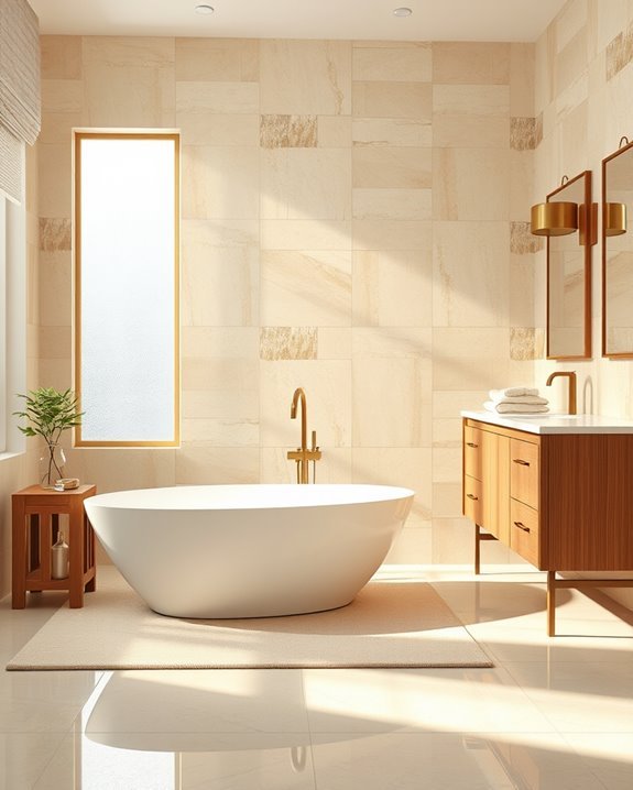 elegant beige mosaic designs