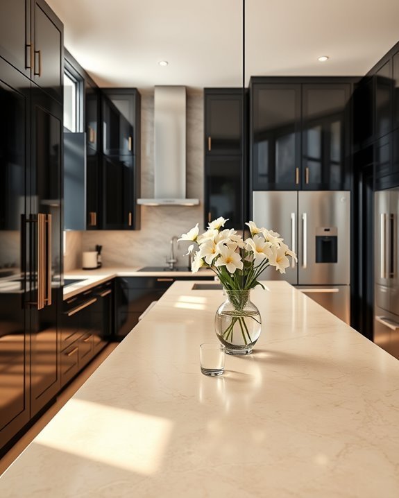 elegant black and cream