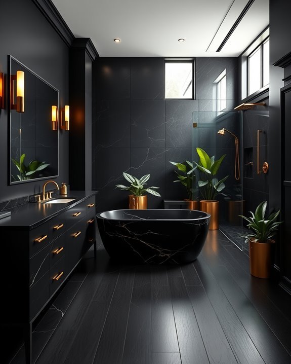 elegant black and gold