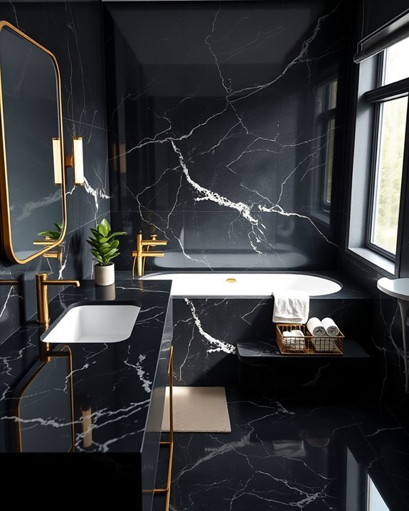 elegant black and gold