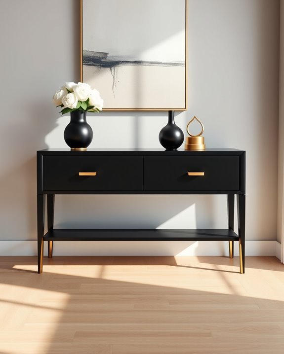 elegant black and gold