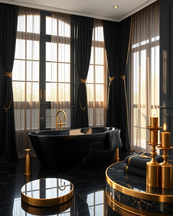 elegant black and gold