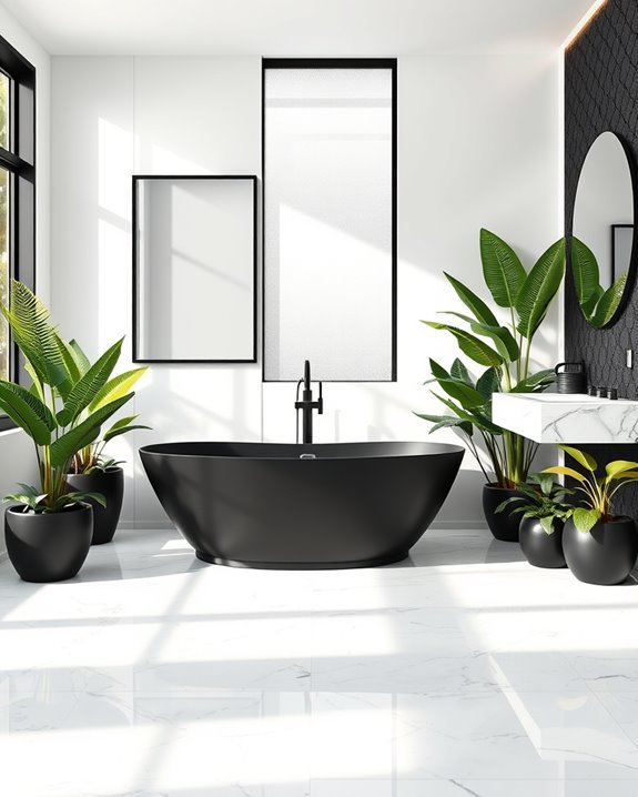 elegant black and white