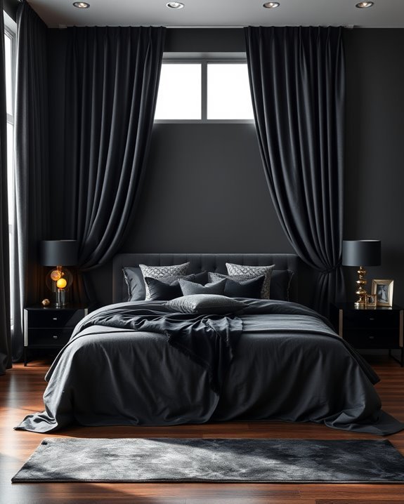 elegant black curtain styles