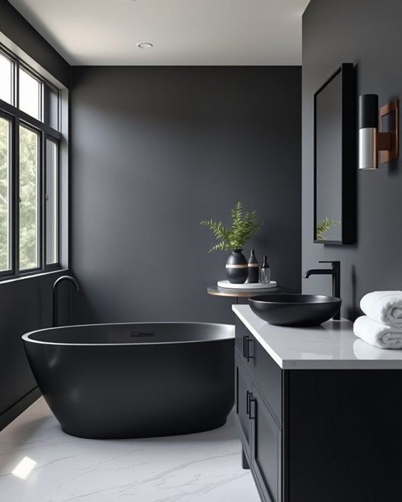elegant black hardware accents