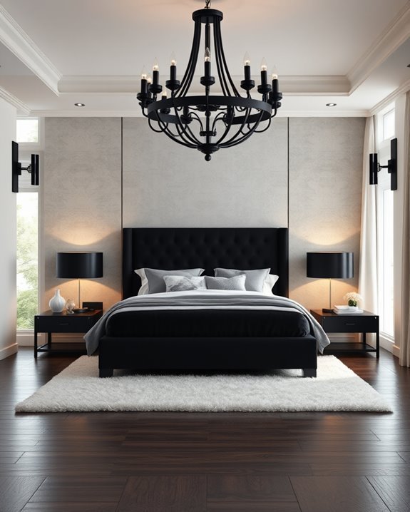 elegant black lighting fixtures