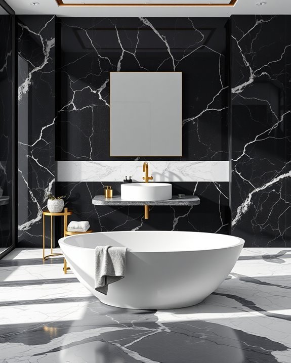 elegant black marble patterns