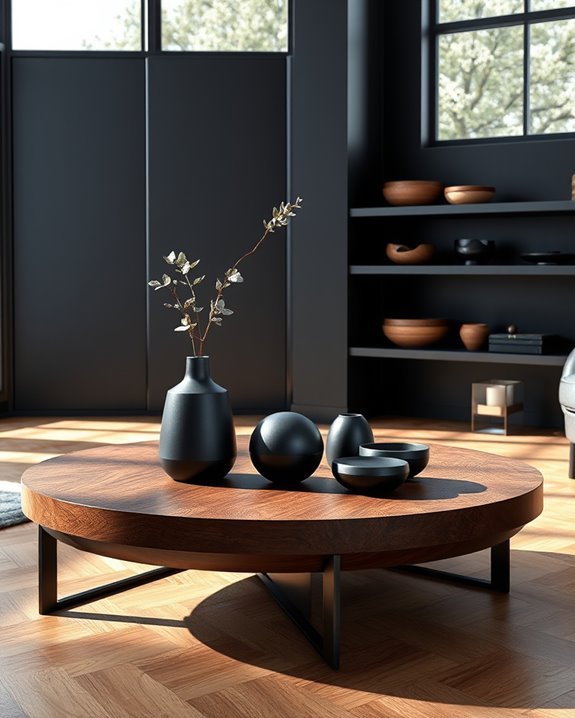 elegant black wood decor