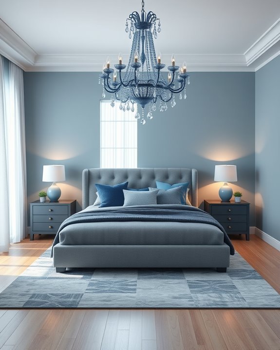 elegant blue grey harmony