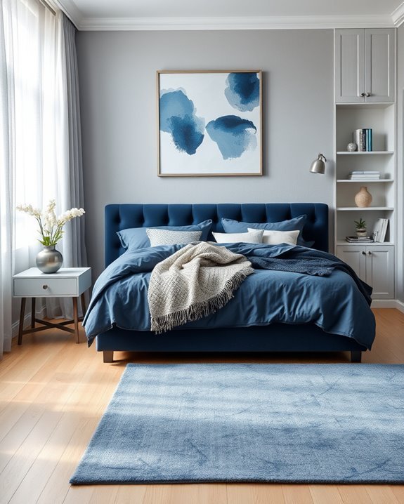elegant blue grey serenity