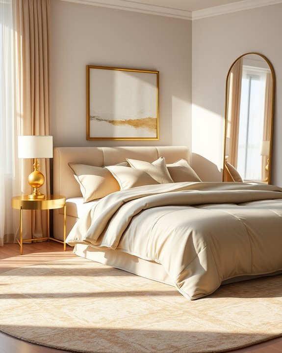 elegant brass and gold accents