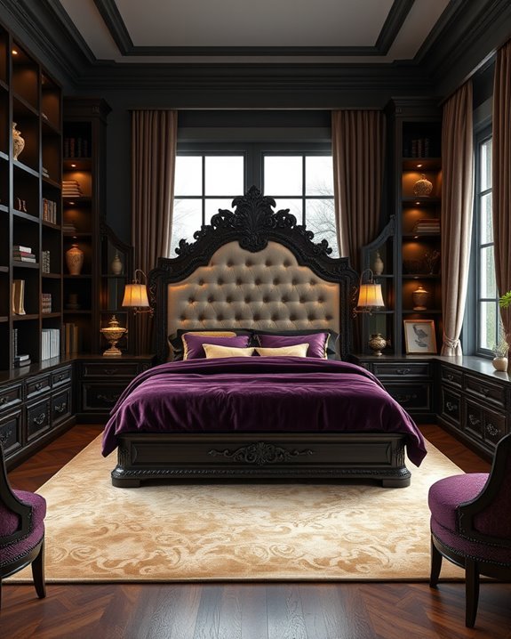 elegant built in shelving solution